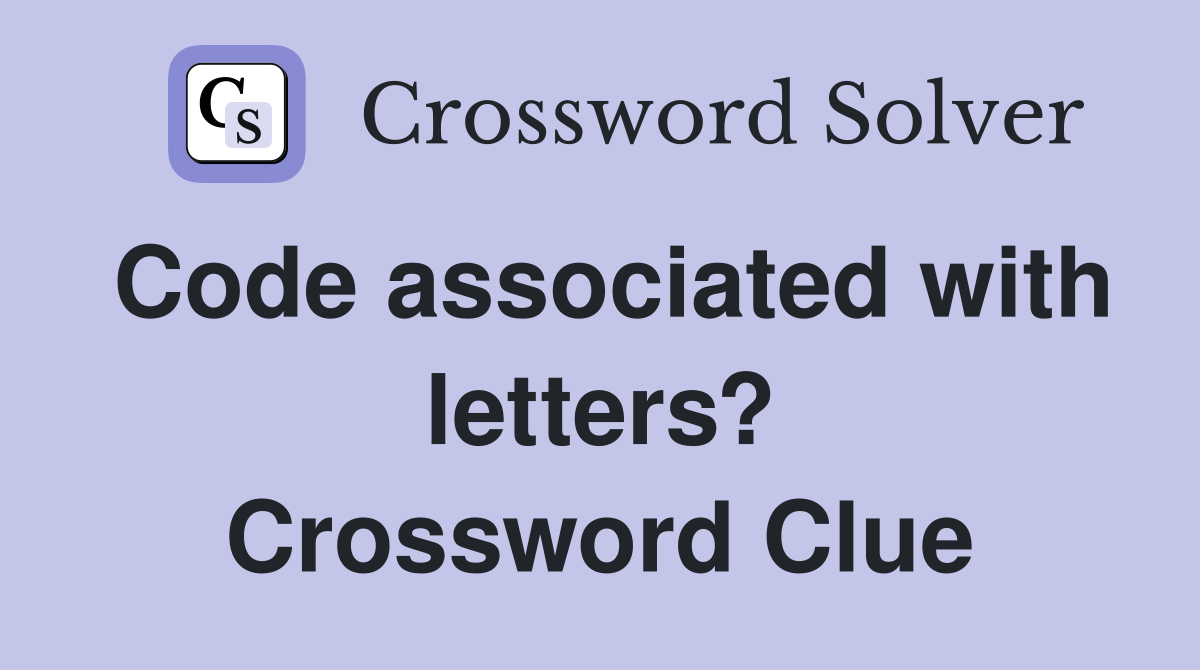 code word for the letter 5 crossword clue